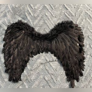 Wearable Black Angel Wings